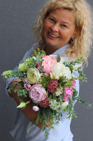 komplet nagrobnych dekoracji 2szt., Rosario, wieniec + bukiet