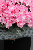 bogaty kosz z hortensjami Provance Pink, wym.34x86cm 