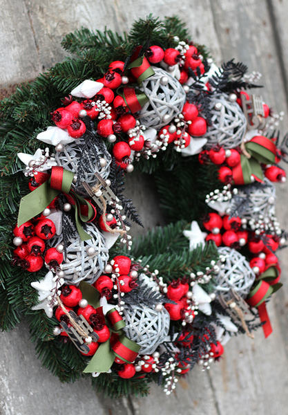 Exclusive Christmas, elegancki wianek świąteczny, śr.44cm