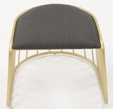 Absolute, stylowy taboret / podnóżek, wym. 43x50x47cm