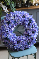 Fioletowa Hortensja Benicja, ogromny wianek, śr.60cm  