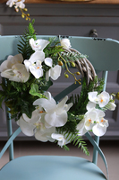 egzotyczny wianek Orchidea Kamoa, śr.35cm 