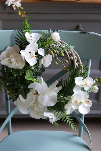 egzotyczny wianek Orchidea Kamoa, śr.35cm