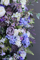 Violetta, bogata wiązanka nagrobna, dł.115cm 