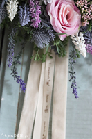 delikatny wiosenny wianek Lawendowe Wzgórza, śr.32cm