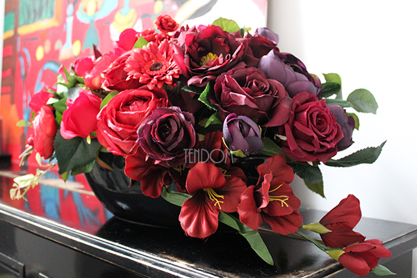 bukiet / kwiatowa kompozycja Red Fire 2, wys.28cm