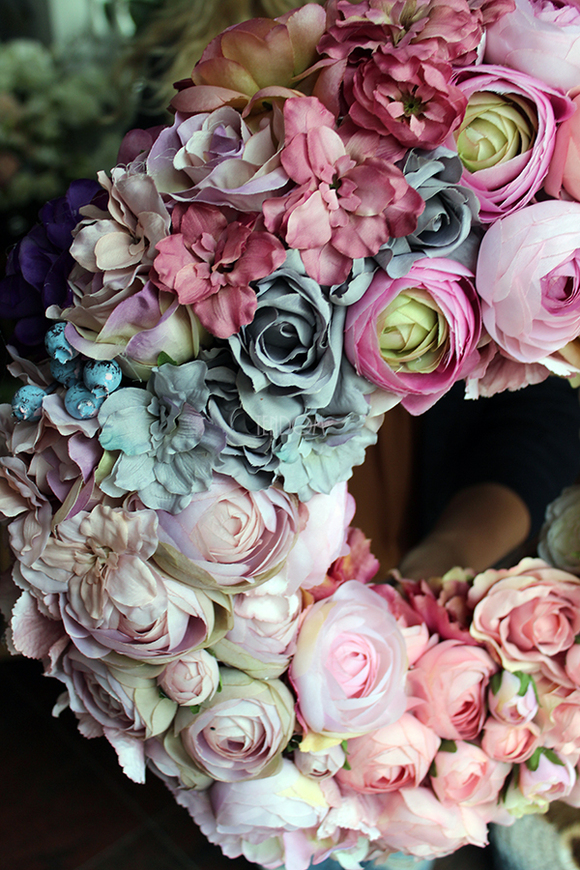 Bella 3 bardzo duży wianek na drzwi, śr.46cm  