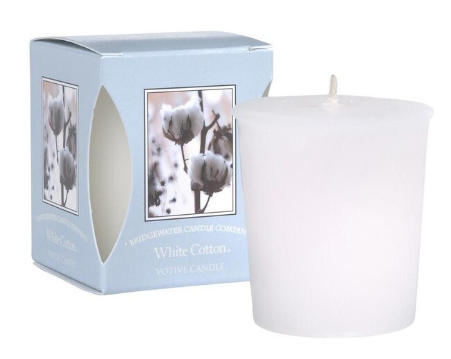 świeca zapachowa White Cotton 56g Bridgewater Candle