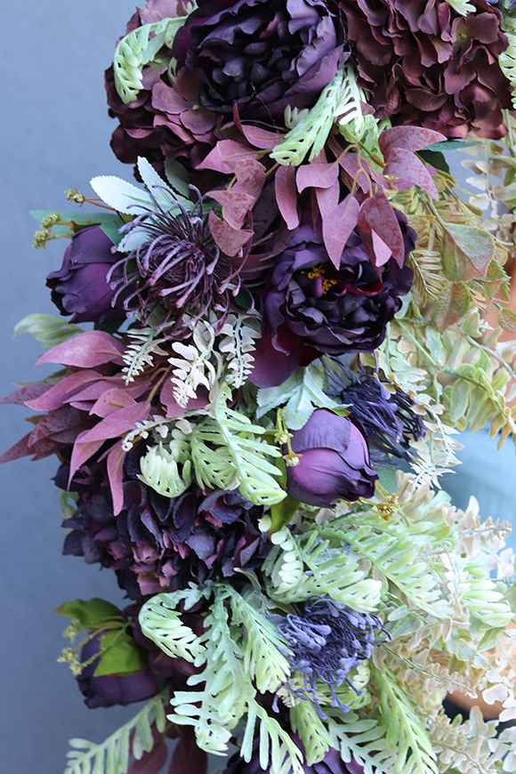 Maestro, ekskluzywna girlanda z fioletowych kwiatów, dł.1m 