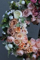 Genova, gęsty dekoracyjny wianek na drzwi, śr.55cm 