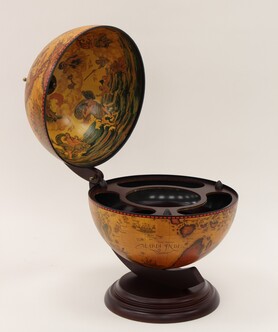 globobarek Voyager, barek w globusie, wym. 49x33x38cm