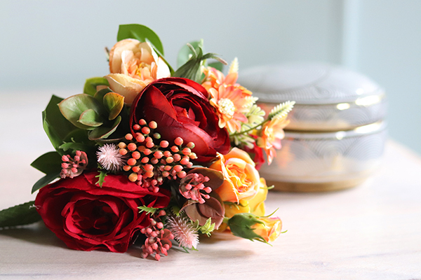 czerwony bukiet, Pełnia Lata, wym.18x18cm