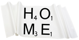 bieżnik biały na stół Home 34x105cm