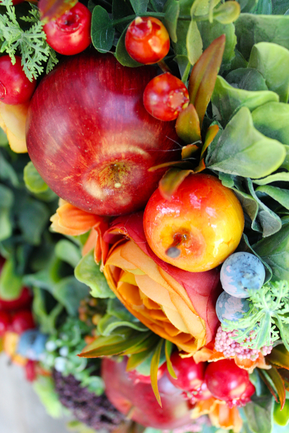 jesienny wianek Pomarańcz, śr.36cm 