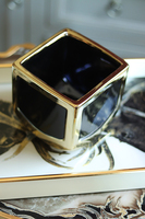 Gold&Black, elegancka osłonka glamour, wym.13x13cm