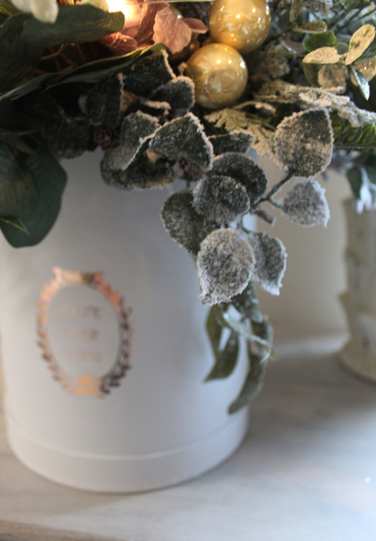 box świąteczny / stroik Zgaszony Fiolet Deluxe, wys.50cm