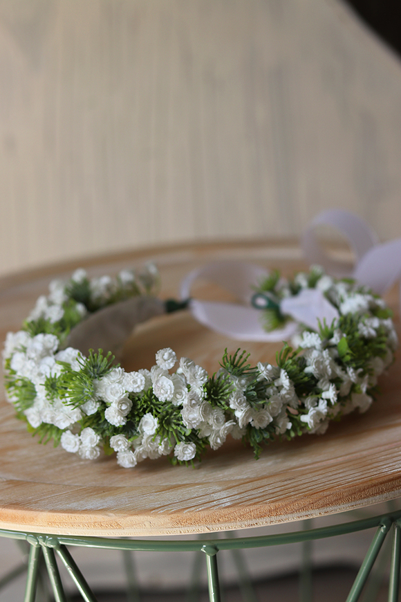 Vanessa, komunijny kwiatowy wianek na głowę, rozmiar uniwersalny