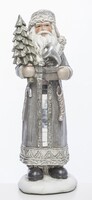 Mroźny Las, figurka świąteczna, Mikołaj z Choinką, wym.22x8.5x7cm