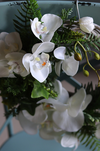 egzotyczny wianek Orchidea Kamoa, śr.35cm