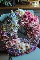 Bogactwo Natury Fiolet, duży wianek na drzwi, śr.50cm