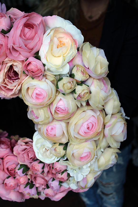 Bella 3 bardzo duży wianek na drzwi, śr.46cm  