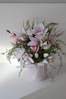 Pani Wiosna, kompozycja kwiatowa / bukiet / flowerbox, wys.38cm