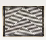 Decoradore Tropicana 3, taca melaminowa z geometrią, wym.3,5x29,5x22cm