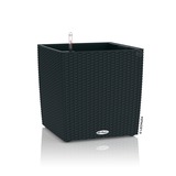 Cube Cottage, elegancka donica z nawadnianiem, czarna, wym.50x50cm