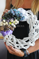 wianek dekoracyjny White Avangarde, śr.28cm