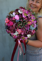 Trello, wianek na drzwi w intensywnych barwach, śr. 28cm