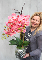 wyjątkowy sztuczny storczyk Mazalo, wys.60cm