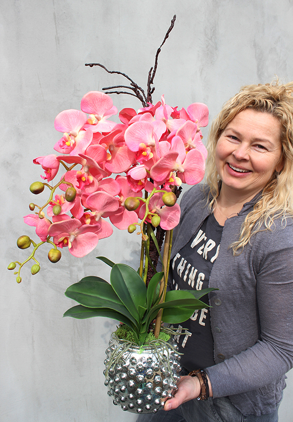 wyjątkowy sztuczny storczyk Mazalo, wys.60cm