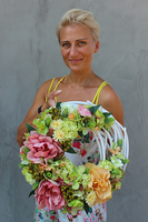 prześliczny wianek Sarmacja, śr.36cm