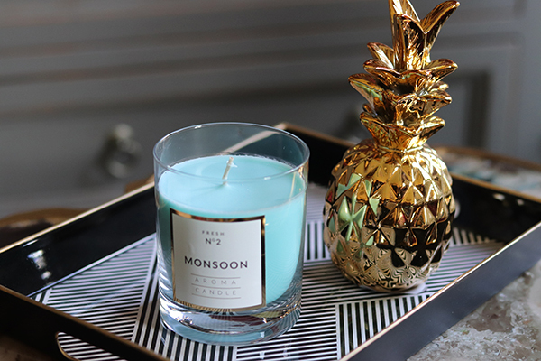 Decoradore Tropicana 3, taca melaminowa z geometrią, wym.3,5x29,5x22cm