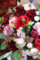 flowerbox w bordowym pudełku, Playa del Carmen, wys.45cm