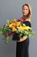 Miodowe Lata, komplet dekoracji nagrobnych, kompozycja + bukiet