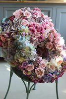 Bogactwo Natury Fiolet, duży wianek na drzwi, śr.50cm  