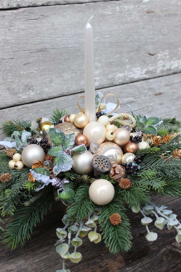 Belldeco stroik świąteczny / kompozycja, wys.38cm