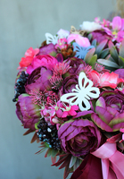 Trello, wianek na drzwi w intensywnych barwach, śr. 28cm