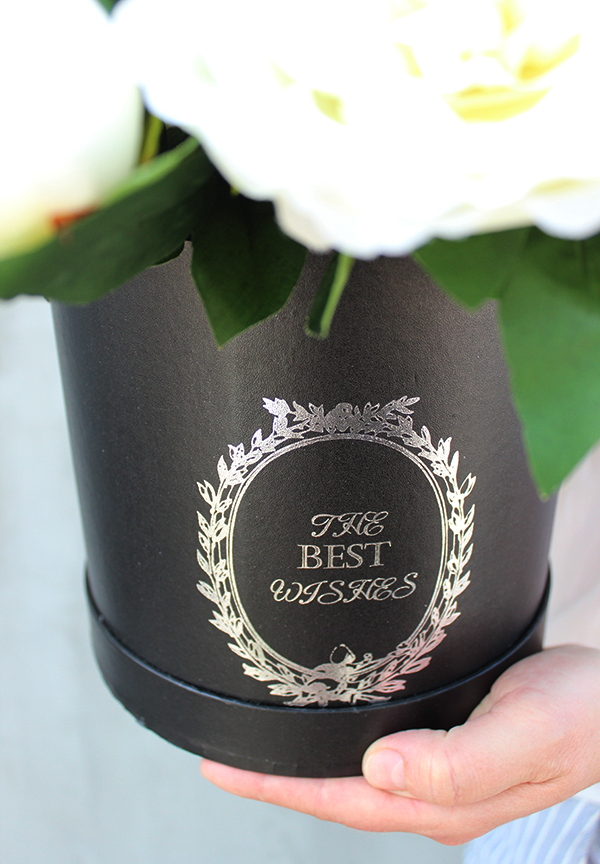 Agnes, flowerbox, kompozycja kwiatowa / bukiet, wys.29cm