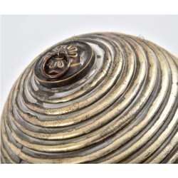  dekoracyjna bombka w prążki 5B, 1 szt., wym.12x12x12cm