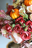 Autumn Flowers, box jesienny z dyniami, wys.44cm   