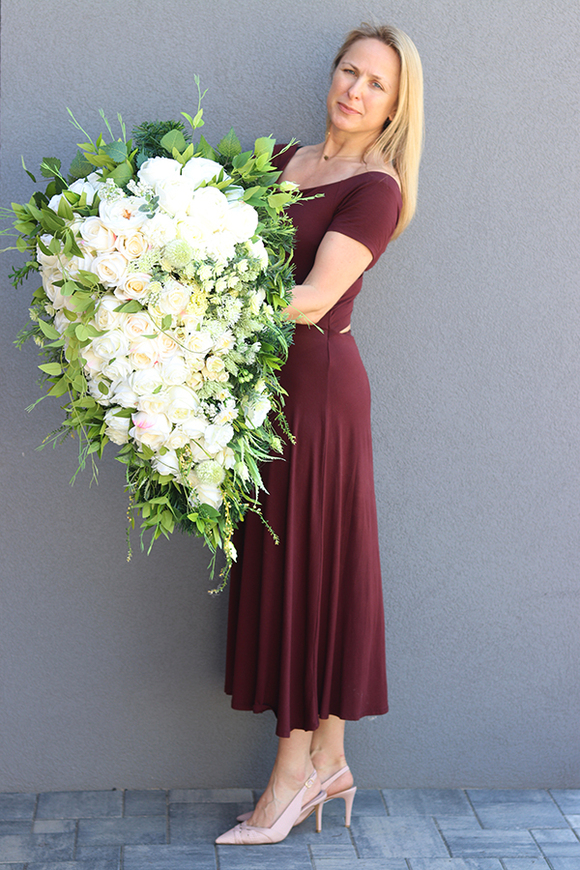 kompozycja / wiązanka nagrobna Tranquilla, dł.65cm