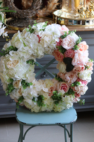 duży wianek na drzwi, Maria Antonina, śr.60cm