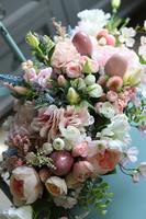 Pudrova Chwila, kompozycja na stół Wielkanocny, wym.30x36x60cm