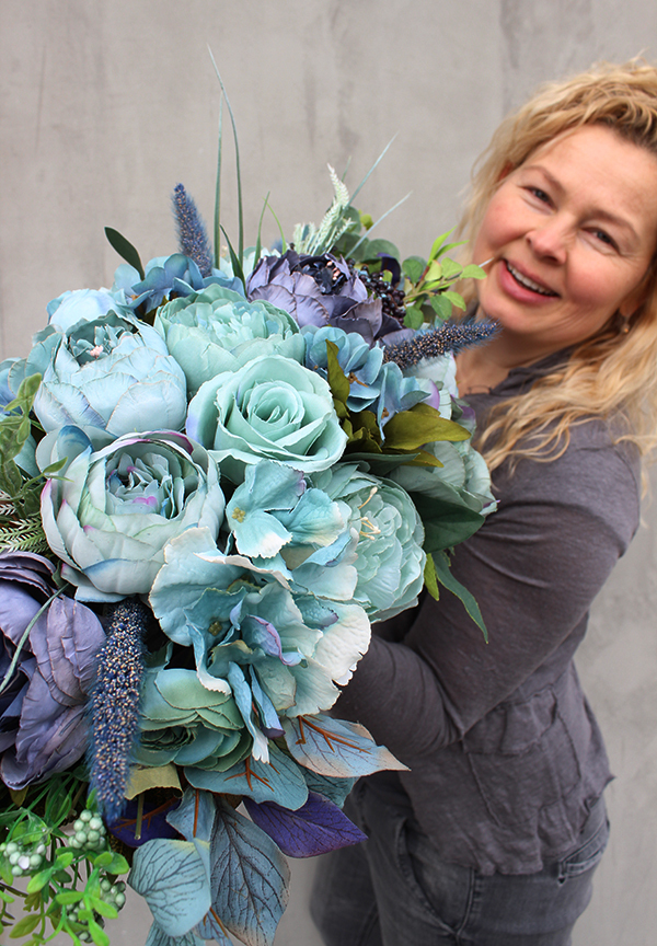 Kellano kompozycja kwiatowa / bukiet, wys.34cm