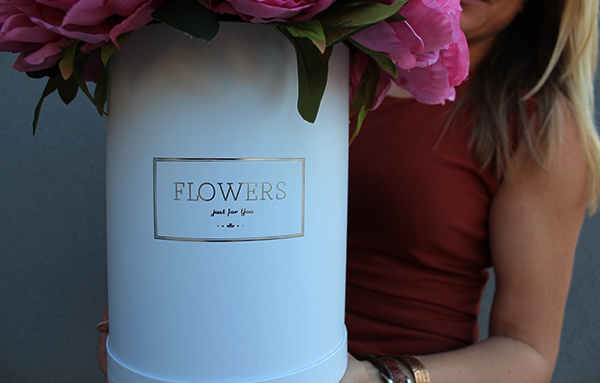 Adrianna, bukiet Flowerbox / kompozycja, wys.48cm