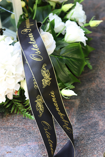 Biała Hortensja z Latarenką, wieniec / wiązanka pogrzebowa, śr.63cm 