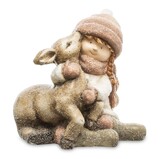 Choinkowo, figurka świąteczna, Dziewczynka z Sarenką, wym.32x27.5x24cm 