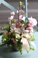 Geraya Blossom, wielkanocny mini - stroik w złotym naczyniu, wys.27cm